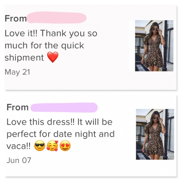 Cheetah Print Wrap Dress Mini Ruffle Detail - Picture 7 of 9